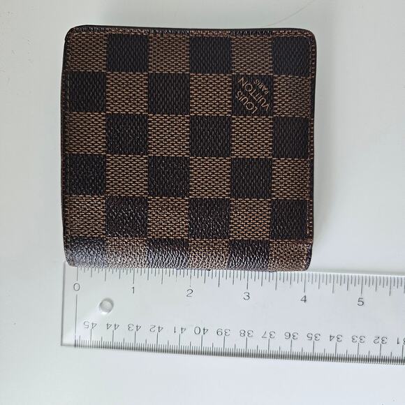 LV Louis Vuitton Damier Ebene Marco Bifold men Wallet - Picture 15 of 15